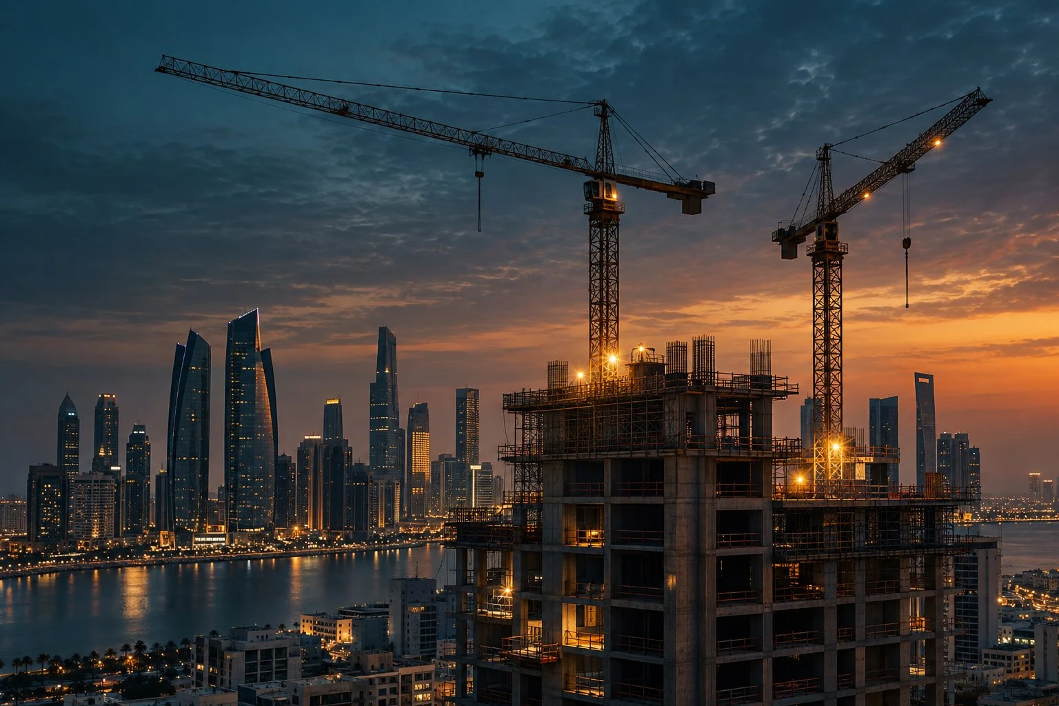 Illustrative construction skyline